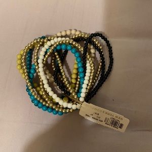 NWT NY&Co multipack of stretchy beaded bracelets